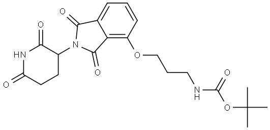 Thalidomide-4-O-C3-NHBoc Structure