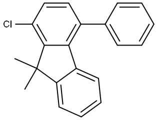 1-chloro-9,9-dimethyl-4-phenyl-9H-fluorene Struktur