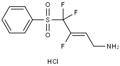 (Z)-3,4,4-三氟-4-(苯基磺酰基)-2-丁烯-1-胺盐酸盐, 2584947-79-3, 结构式