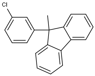 9-(3-chlorophenyl) -9-methyl-9H-fluorene Struktur