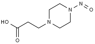 3-(4-nitrosopiperazin-1-yl)propanoic acid Structure