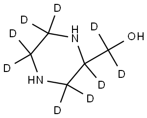 (piperazin-2-yl-2,3,3,5,5,6,6-d7)methan-d2-ol|