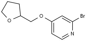 2-bromo-4-((tetrahydrofuran-2-yl)methoxy)pyridine Struktur