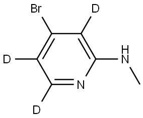 4-bromo-N-methylpyridin-3,5,6-d3-2-amine Structure