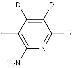 3-methylpyridin-4,5,6-d3-2-amine Struktur