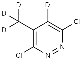 3,6-dichloro-4-(methyl-d3)pyridazine-5-d|