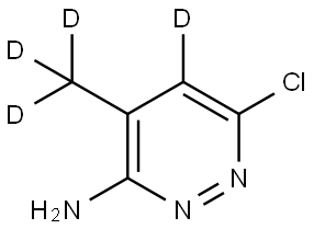 6-chloro-4-(methyl-d3)pyridazin-5-d-3-amine|