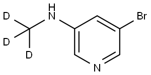 5-bromo-N-(methyl-d3)pyridin-3-amine Struktur