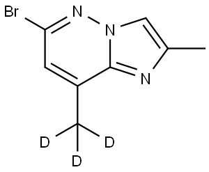 6-bromo-2-methyl-8-(methyl-d3)imidazo[1,2-b]pyridazine|
