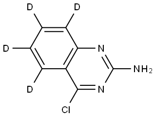 4-chloroquinazolin-5,6,7,8-d4-2-amine Structure