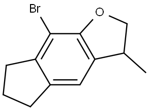 8-Bromo-3-methyl-3,5,6,7-tetrahydro-2H-indeno[5,6-b]furan Structure