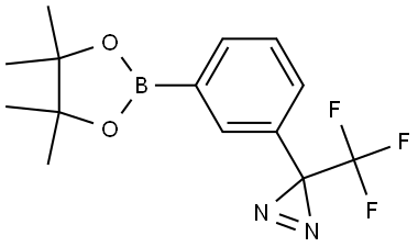 3H-Diazirine, 3-[3-(4,4,5,5-tetramethyl-1,3,2-dioxaborolan-2-yl)phenyl]-3-(trifluoromethyl)- Struktur