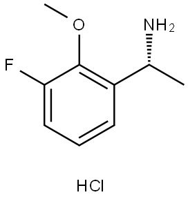 (1R)-1-(3-Fluoro-2-methoxyphenyl)ethanamine Struktur