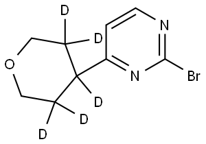 2-bromo-4-(tetrahydro-2H-pyran-4-yl-3,3,4,5,5-d5)pyrimidine|