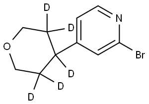 2-bromo-4-(tetrahydro-2H-pyran-4-yl-3,3,4,5,5-d5)pyridine|