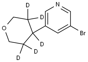 3-bromo-5-(tetrahydro-2H-pyran-4-yl-3,3,4,5,5-d5)pyridine|