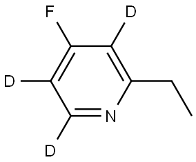 2-ethyl-4-fluoropyridine-3,5,6-d3 Struktur