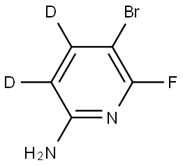 5-bromo-6-fluoropyridin-3,4-d2-2-amine Struktur