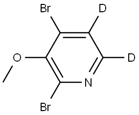 2,4-dibromo-3-methoxypyridine-5,6-d2 Struktur