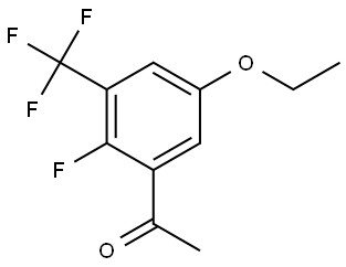 1-[5-Ethoxy-2-fluoro-3-(trifluoromethyl)phenyl]ethanone Structure