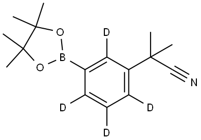 2-methyl-2-(3-(4,4,5,5-tetramethyl-1,3,2-dioxaborolan-2-yl)phenyl-2,4,5,6-d4)propanenitrile|