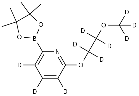 2-(2-(methoxy-d3)ethoxy-1,1,2,2-d4)-6-(4,4,5,5-tetramethyl-1,3,2-dioxaborolan-2-yl)pyridine-3,4,5-d3|