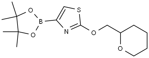 2-((tetrahydro-2H-pyran-2-yl)methoxy)-4-(4,4,5,5-tetramethyl-1,3,2-dioxaborolan-2-yl)thiazole|