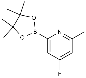4-fluoro-2-methyl-6-(4,4,5,5-tetramethyl-1,3,2-dioxaborolan-2-yl)pyridine|