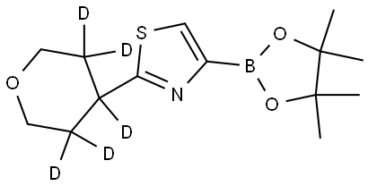 2-(tetrahydro-2H-pyran-4-yl-3,3,4,5,5-d5)-4-(4,4,5,5-tetramethyl-1,3,2-dioxaborolan-2-yl)thiazole|