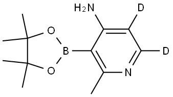 2-methyl-3-(4,4,5,5-tetramethyl-1,3,2-dioxaborolan-2-yl)pyridin-5,6-d2-4-amine Structure