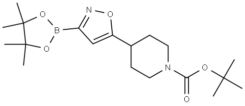 tert-butyl 4-(3-(4,4,5,5-tetramethyl-1,3,2-dioxaborolan-2-yl)isoxazol-5-yl)piperidine-1-carboxylate|