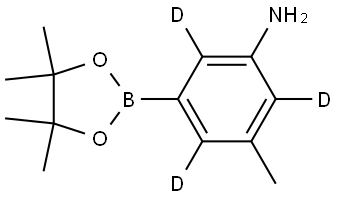 3-methyl-5-(4,4,5,5-tetramethyl-1,3,2-dioxaborolan-2-yl)benzen-2,4,6-d3-amine Struktur