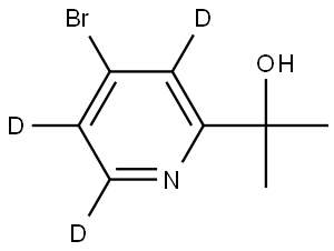 2-(4-Bromopyridin-2-yl)propan-2-ol-d3 Struktur