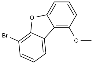 6-Bromo-1-methoxydibenzofuran Structure