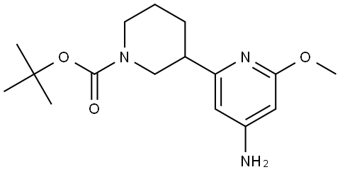 tert-butyl 3-(4-amino-6-methoxypyridin-2-yl)piperidine-1-carboxylate|