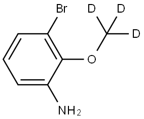 3-bromo-2-(methoxy-d3)aniline Struktur