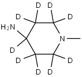 1-methylpiperidin-2,2,3,3,4,5,5,6,6-d9-4-amine Struktur