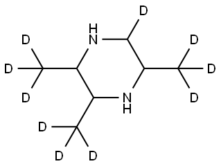 2,3,5-tris(methyl-d3)piperazine-6-d Structure