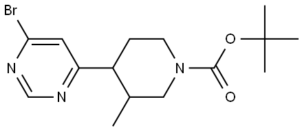 tert-butyl 4-(6-bromopyrimidin-4-yl)-3-methylpiperidine-1-carboxylate|