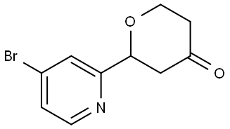 2-(4-bromopyridin-2-yl)tetrahydro-4H-pyran-4-one|