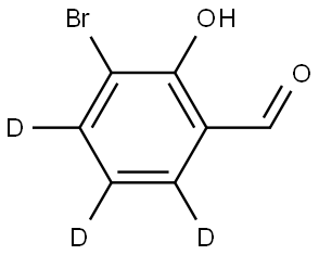 3-bromo-2-hydroxybenzaldehyde-4,5,6-d3 Struktur