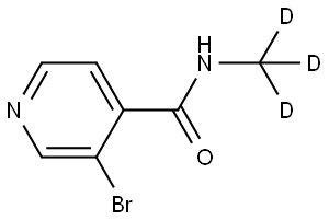 3-bromo-N-(methyl-d3)isonicotinamide Struktur