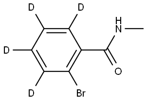 2-bromo-N-methylbenzamide-3,4,5,6-d4 Struktur