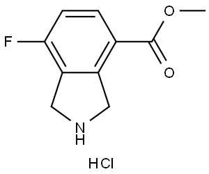 Methyl 7-fluoroisoindoline-4-carboxylate hydrochloride Struktur
