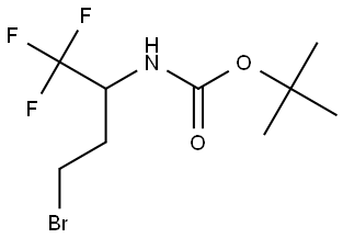 tert-Butyl (4-bromo-1,1,1-trifluorobutan-2-yl)carbamate Struktur