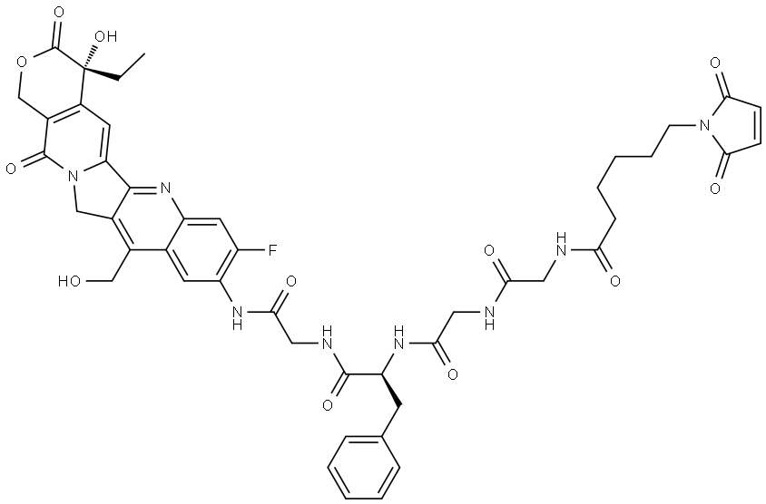 MC-GGFG-(7ethanol-10NH2-11F-Camptothecin) Structure