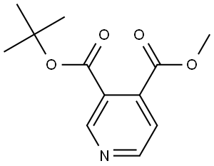 3-(tert-Butyl) 4-methyl pyridine-3,4-dicarboxylate Struktur
