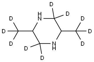 2,5-bis(methyl-d3)piperazine-3,3,6,6-d4 Structure