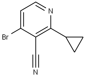 4-bromo-2-cyclopropylnicotinonitrile Struktur