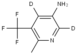 6-methyl-5-(trifluoromethyl)pyridin-2,4-d2-3-amine Struktur
